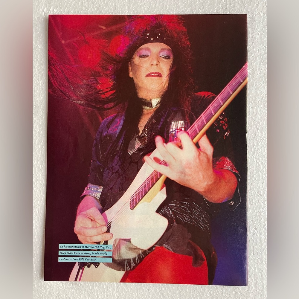 Vibrant Motley Crue Mick Mars pinup